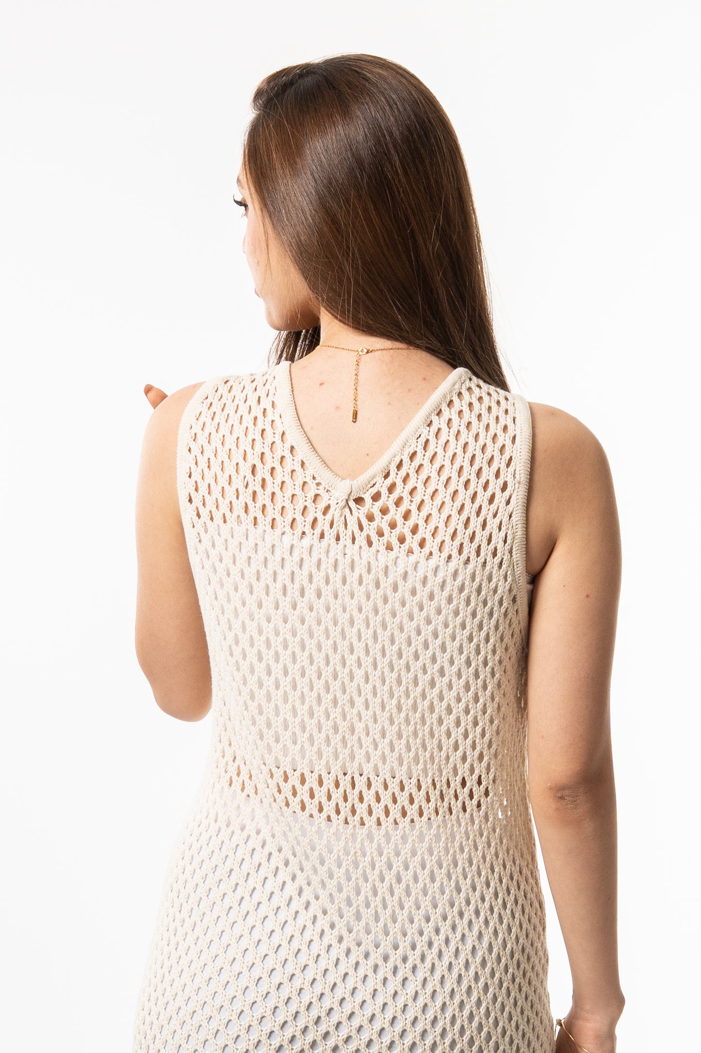 Beige Long Cover-Up