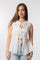 Lightweight summer blouse with a comfy tie