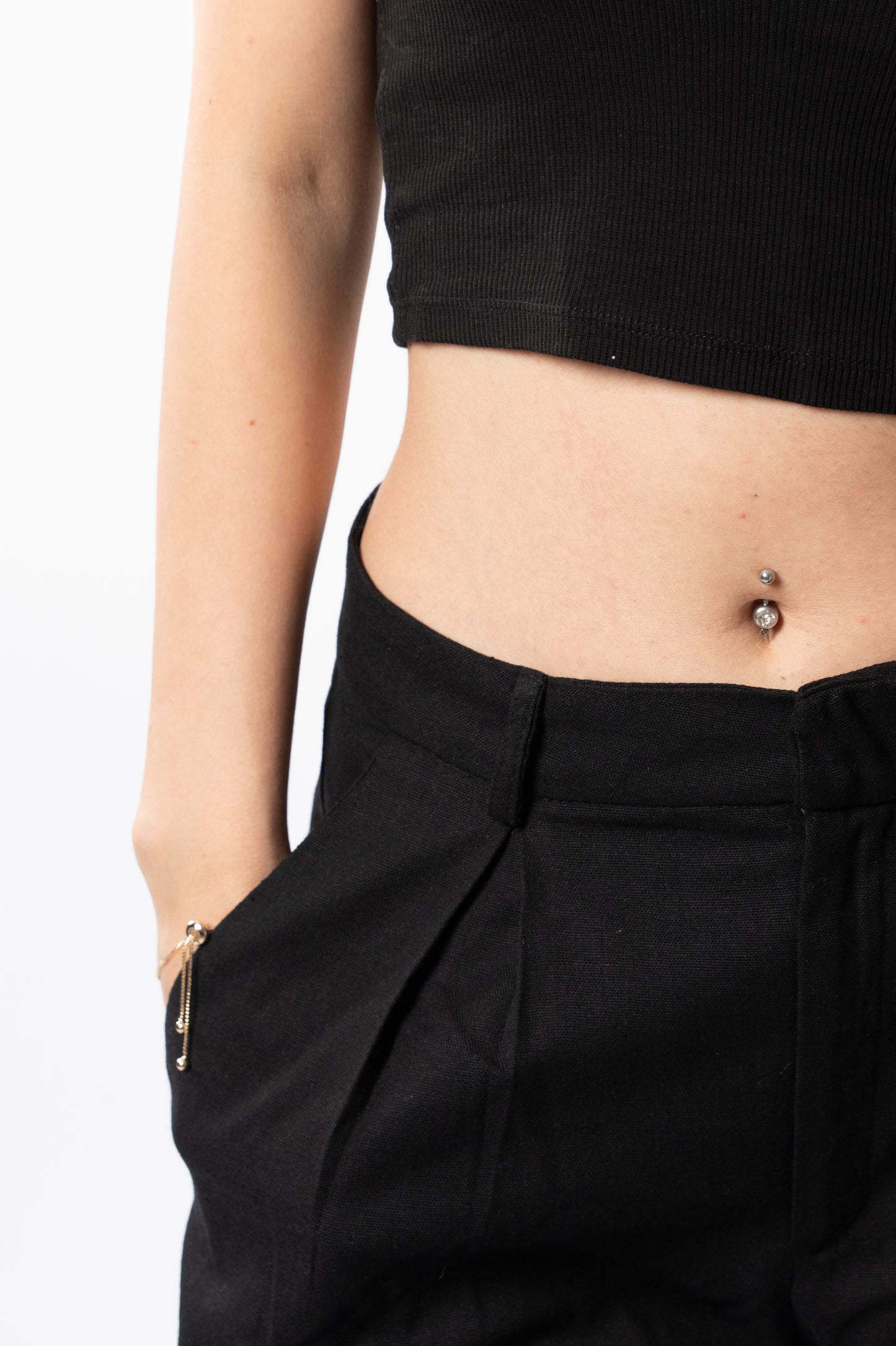 Wide-Leg Pleated Pants