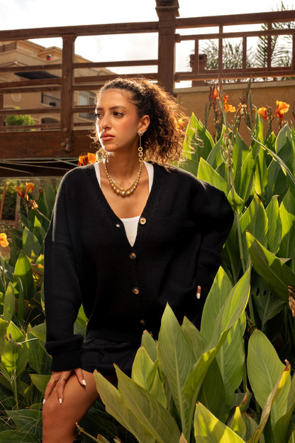 A must-have wool jacket in black and grey