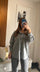 Light Grey Oversized Shirt with Front Pockets